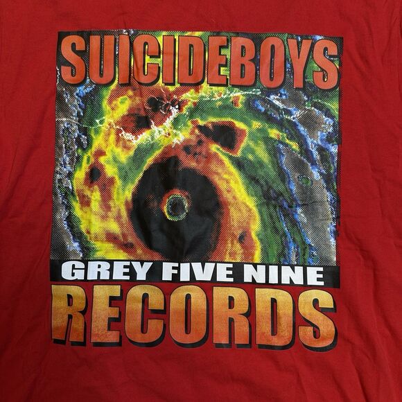 $uicideboy$ G59 Record 2023 Hurricane Merch Drop Short Sleeve Graphic Shirt Sz L - Picture 4 of 16